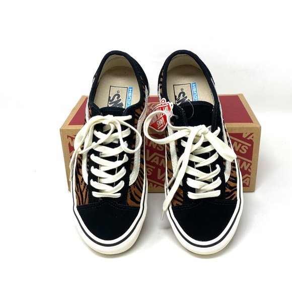 VANS Style 36 Decon SF Sneaker Women Size Animal Stripes Brown Suede VN0A5HYR9ZY - Picture 3 of 11